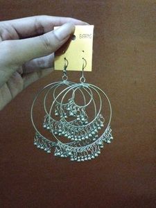 Silver Big Earring.