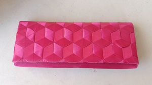 Barbie Hot Pink Braided Ribbon Clutch with Strap