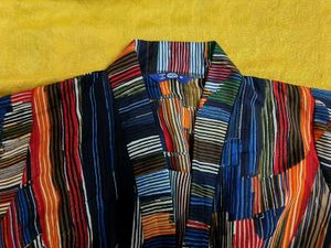 Striped Colorful Kimono Dress