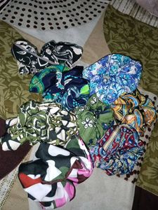 Colorful Scrunchie Set Pack Of 8