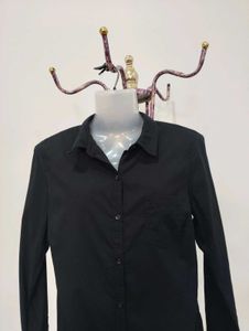 Classic Black Button-Down Shirt