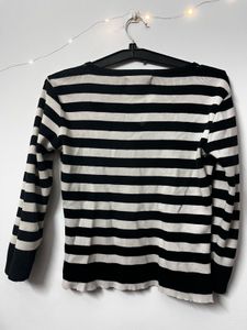 B&amp;W Striped Sweater Top