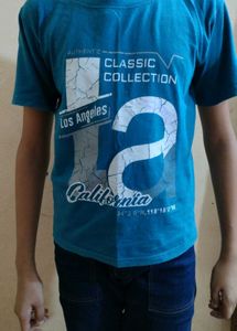 Teal Los Angeles California Graphic Tee