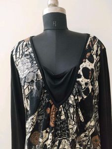 plus size Printed Long Sleeve Top