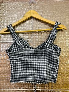 Checkered Crop Top