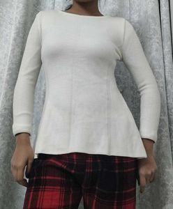 Cute Peplum Woolen Korean Style Top (Paris)