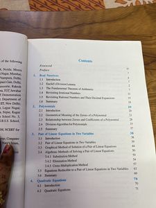 Mathematics Book  Textbook For Class X