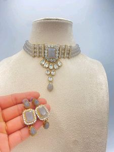 Grey Jwellery Set