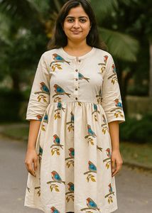 LIBAS Bird Print Dress
