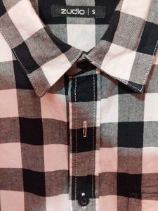 Zudio Black &amp;White Check Shirt👔