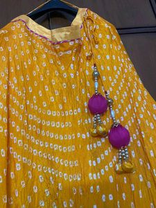 Jaipuri Bandej Lengha Choli With Duppata In Silk