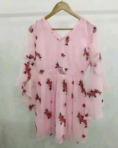 Pink Floral Top