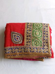 Multicolor Embroidered Saree (Women)
