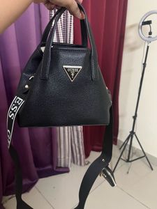 authentic Guess Black Tote Bag