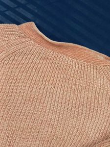 H&amp;M Warm Peach Button-Down Cardigan