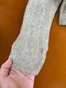 Korean Woollen Cropped Sweater