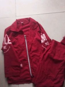 Red Jacket & Pants Set