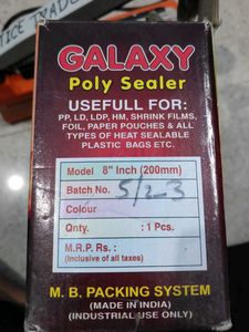 Galaxy Poly-Seal Bag Sealer Packing Machine