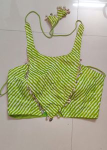 Lemon Green Colour Blouse