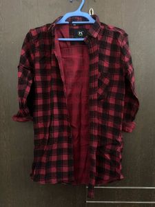 Red & Black Flannel Shirt