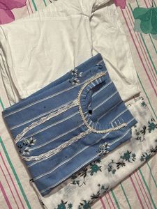 Sky Blue Kurta Shalwar Sets &amp; Stole