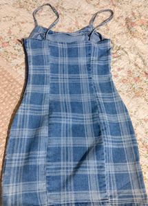 H&amp;M Denim Blue Mini Dress