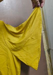 Mustard Bell Sleeve Top