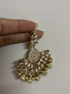 Golden Chandbali Earrings
