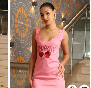 Pink Cherry Mini Dress