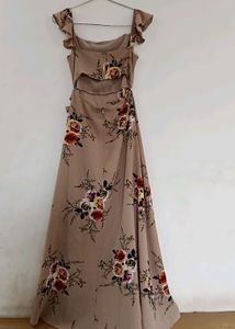 Long Wrap Dress With Slit