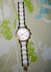 Guess Gold & White Watch