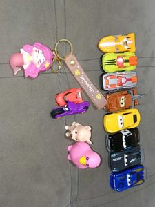 Die Cast Car Pack Of 8 Kinder Joy Roy Keychain