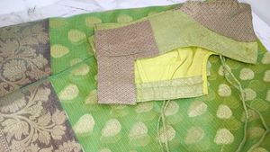 Leaf Green Colour Saree