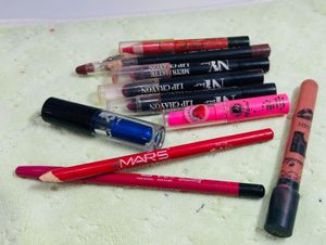 10 ITEMS | Lip Crayon+ Liner+ Eyeshadow