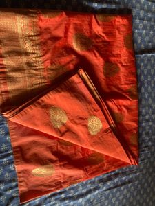 Elegant Orange Saree