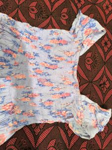 Floral Print Off-Shoulder Dress