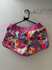 Floral Swim Shorts For Women