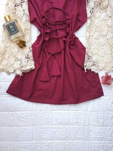 Corset Back Lace Sleeves Kurti 🫶🏻🎀