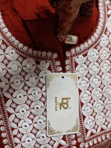 Elegant Embroidered 3 Piece Frock Suit Set