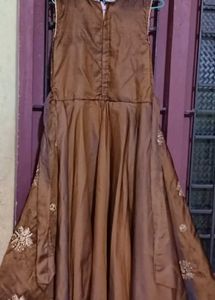 Gold Tinted Brown Gown