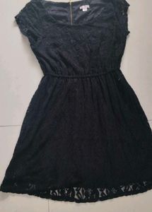 Elegant Black Lace Dress