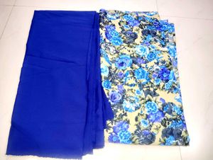 2 Set Combo Offer Blue & Floral Fabric Bundle