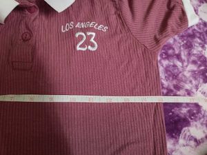 Blush Ribbed Polo Top 🩷