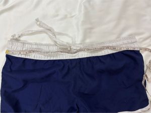 Navy &amp; White Running Shorts