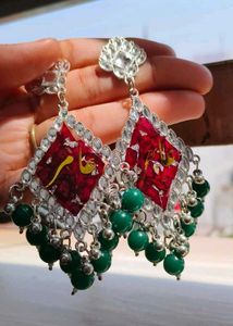 Raisin Art Name Earrings