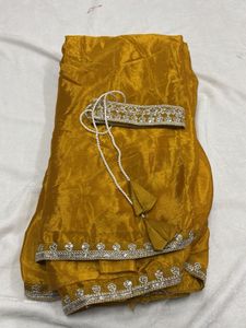 Elegant Mustard Saree