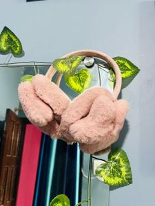Blush Pink Plush Ear Muffs
