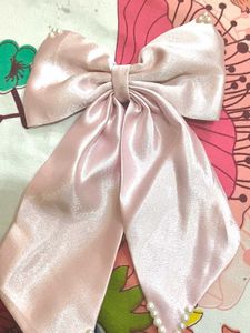 Pink Bow Hair Accessory