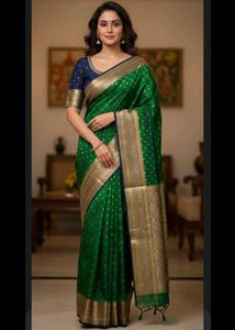 Green Sico Pattu Saree