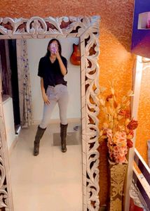 Denim High Waist Skinny Jeans
